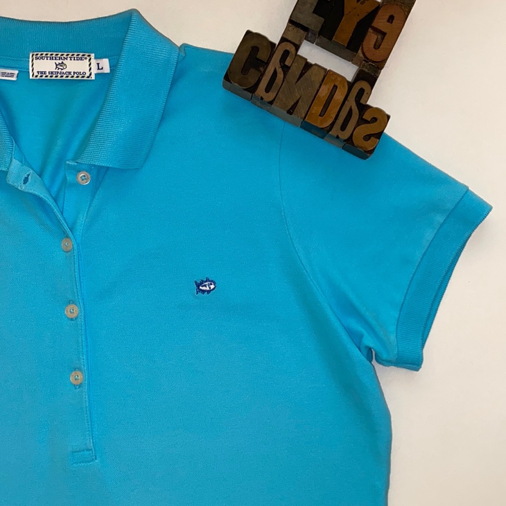 🐟SOUTHERN TIDE Women’s Mesh ‘The Skipjack Polo’